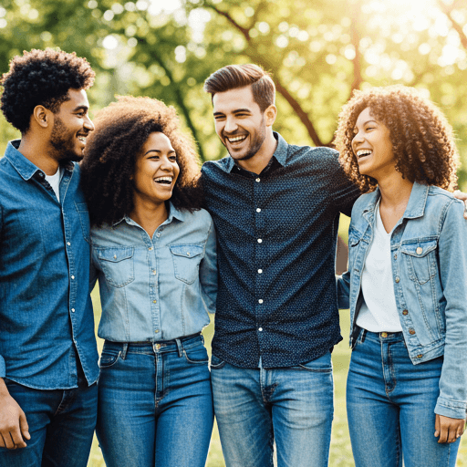 Diverse group of people in Canada